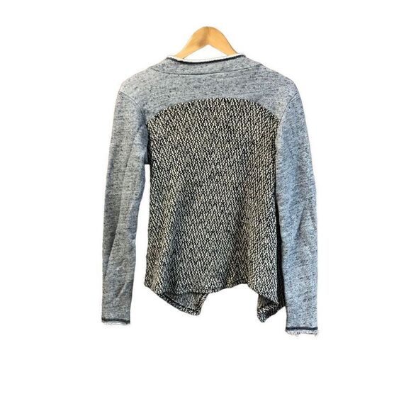 Daytrip Size Medium (M) Open Front Cardigan Grey Cream - Picture 2 of 4